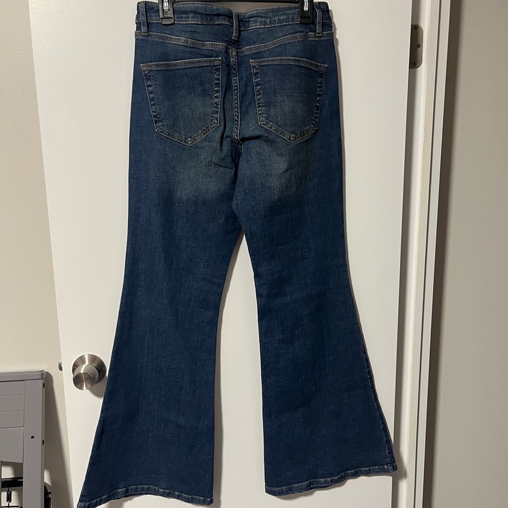 wild fable Dark Blue Mid Rise Flare Jeans - Picture 3 of 3